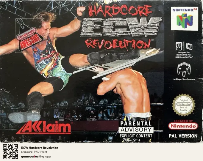 ECW Hardcore Revolution Nintendo 64, PAL box front