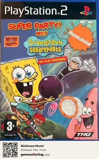 Nicktoons Movin' PlayStation 2, PAL box front