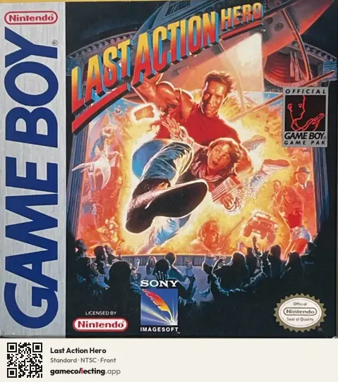 Last Action Hero Game Boy, NTSC box front