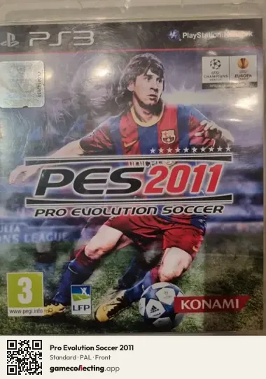 Pro Evolution Soccer 2011 PlayStation 3, PAL box front