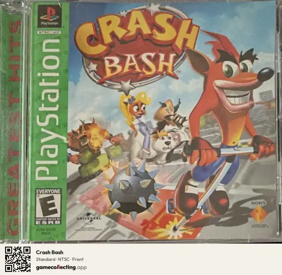 Crash Bash PlayStation, NTSC box front