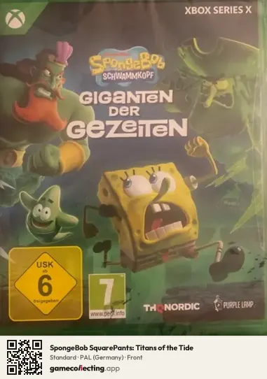 SpongeBob SquarePants: Titans of the Tide Xbox Series X, Germany box front