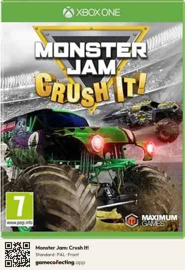 Monster Jam: Crush It! Xbox One, PAL box front