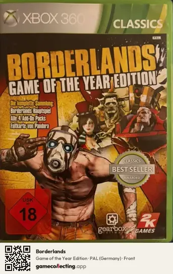 Borderlands Xbox 360, Germany box front