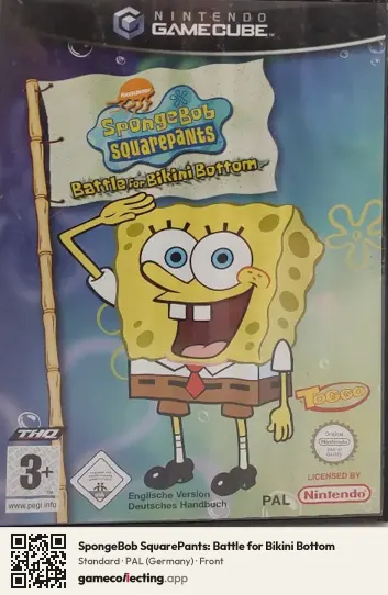 SpongeBob SquarePants: Battle for Bikini Bottom Nintendo GameCube, Germany box front