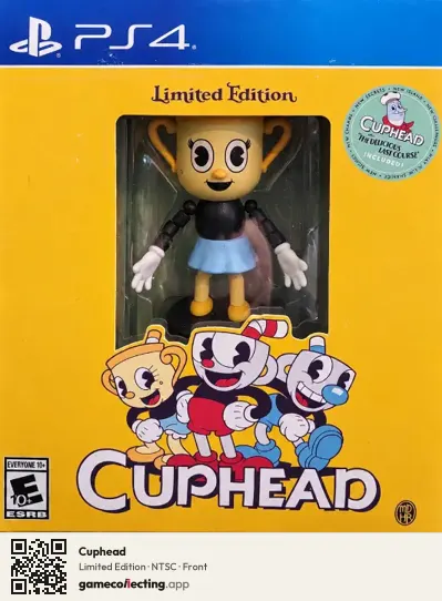 Cuphead PlayStation 4, NTSC box front