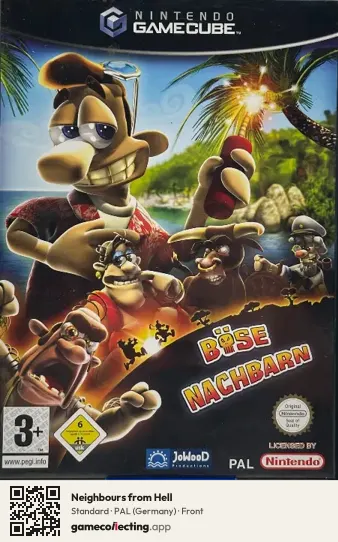 Neighbours from Hell Nintendo GameCube, Germany box front