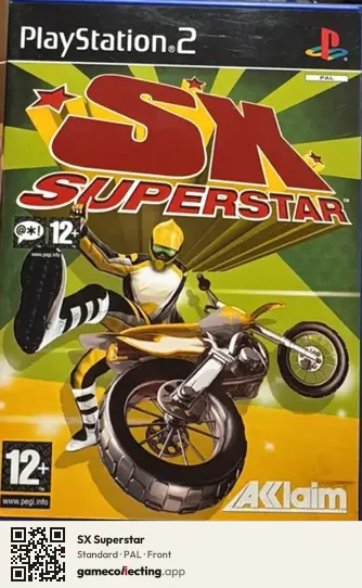 SX Superstar PlayStation 2, PAL box front