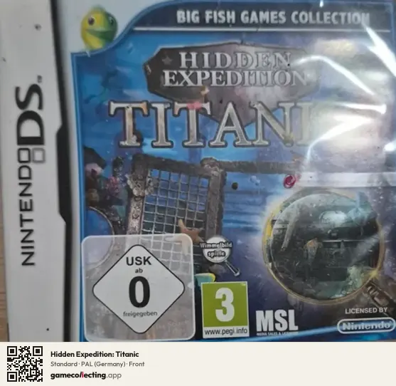 Hidden Expedition: Titanic Nintendo DS, Germany box front