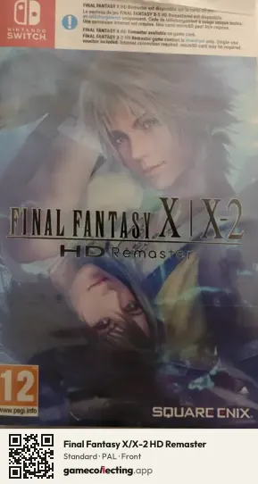 Final Fantasy X/X-2 HD Remaster Nintendo Switch, PAL box front