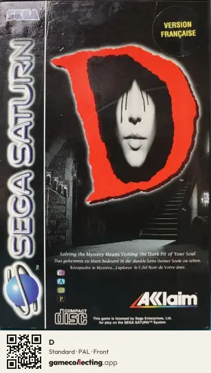 D Sega Saturn, PAL box front