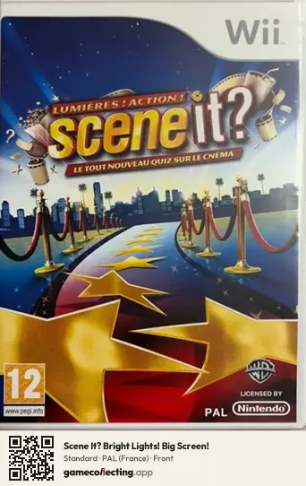 Scene It? Bright Lights! Big Screen! Nintendo Wii, France box front