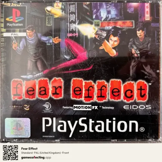 Fear Effect PlayStation, United Kingdom box front