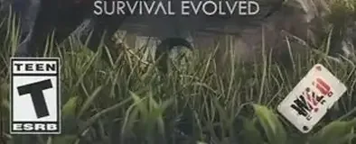 Ark: Survival Evolved, the ESRB box on its front