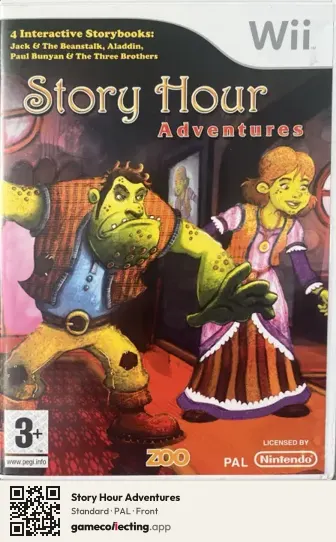Story Hour Adventures Nintendo Wii, PAL box front