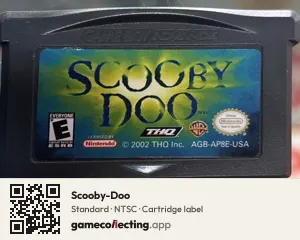 Scooby-Doo Game Boy Advance, NTSC cartridge label