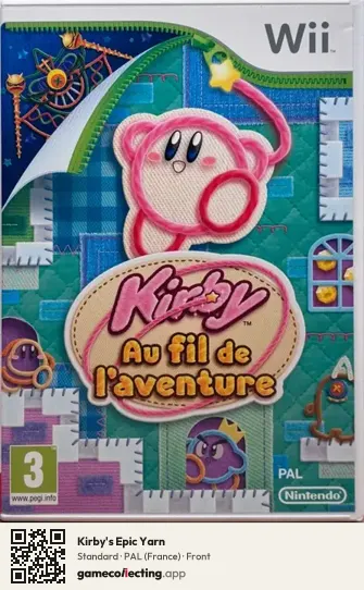 Kirby's Epic Yarn Nintendo Wii, France box front