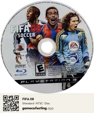 FIFA 08 PlayStation 3, NTSC disc