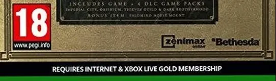 The Elder Scrolls Online: Tamriel Unlimited, the PEGI square on its front