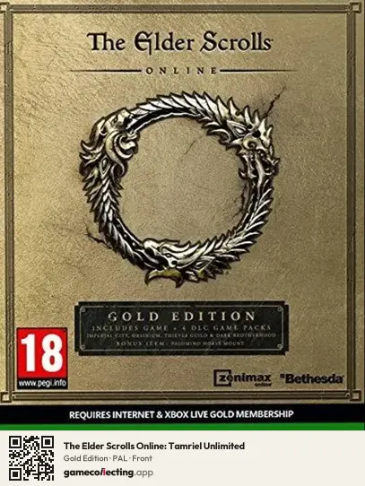 The Elder Scrolls Online: Tamriel Unlimited Xbox One, PAL box front