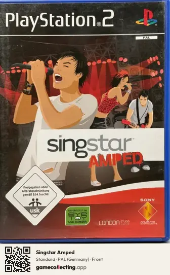 Singstar Amped PlayStation 2, Germany box front