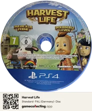 Harvest Life PlayStation 4, PAL disc