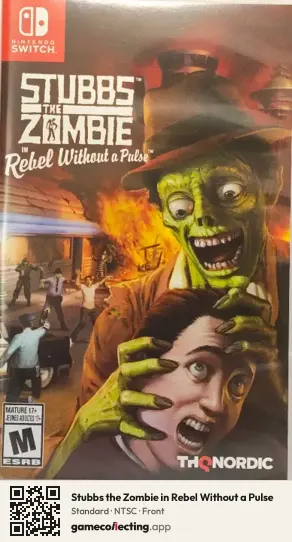 Stubbs the Zombie in Rebel Without a Pulse Nintendo Switch, NTSC box front