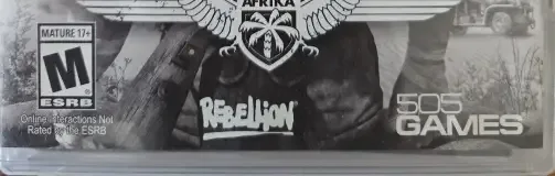 Sniper Elite III, the ESRB box on its front