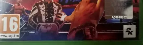 WWE 2K24, the PEGI square on its front