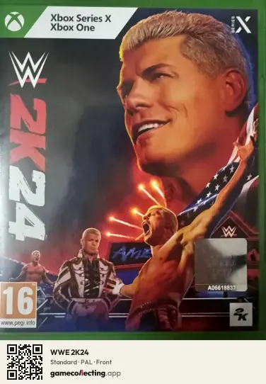 WWE 2K24 Xbox One, PAL box front