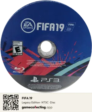 FIFA 19 PlayStation 3, NTSC disc