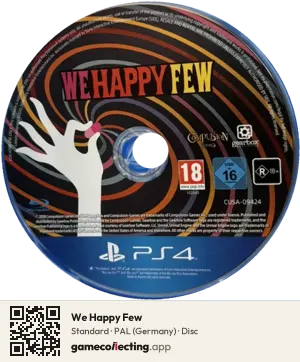 We Happy Few PlayStation 4, PAL disc
