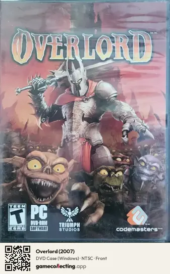 Overlord (2007) Computer, NTSC box front
