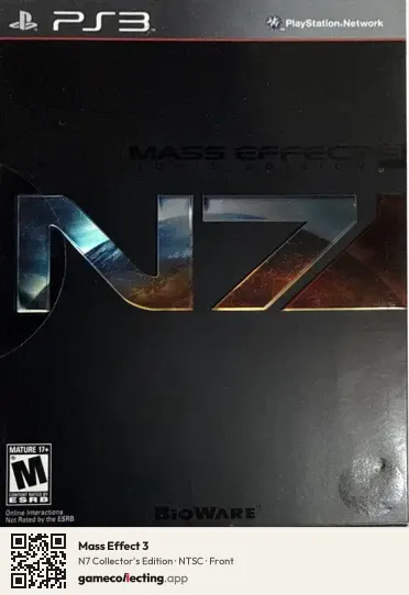 Mass Effect 3 PlayStation 3, NTSC box front