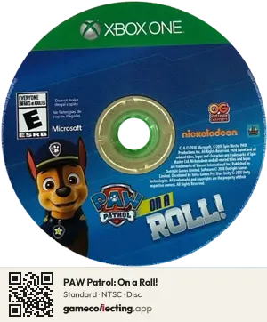 PAW Patrol: On a Roll! Xbox One, NTSC disc