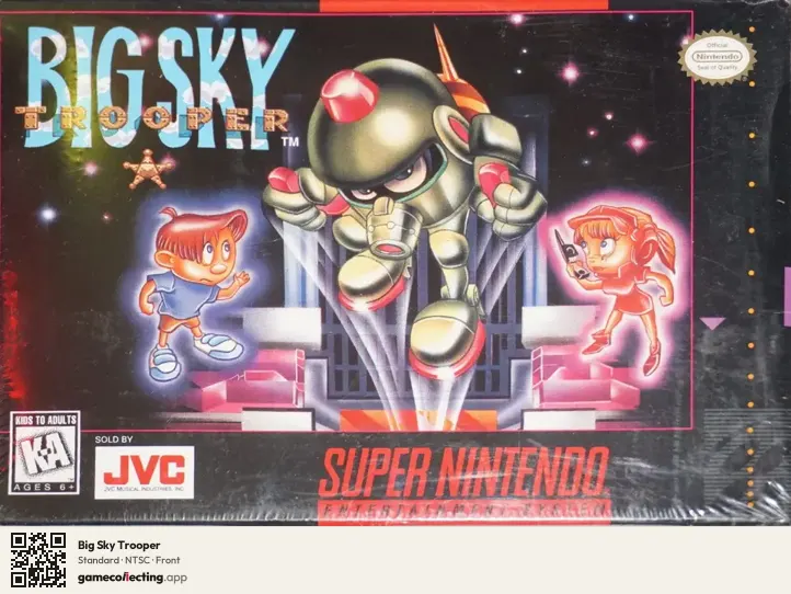 Big Sky Trooper Super Nintendo Entertainment System, NTSC box front