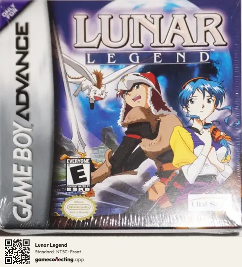 Lunar Legend Game Boy Advance, NTSC box front
