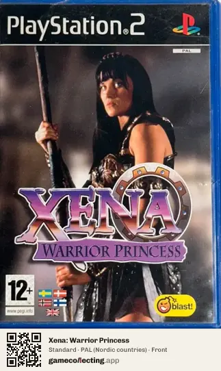 Xena: Warrior Princess PlayStation 2, Nordic countries box front