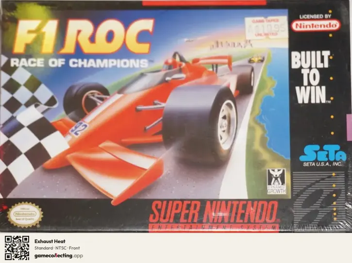 Exhaust Heat Super Nintendo Entertainment System, NTSC box front