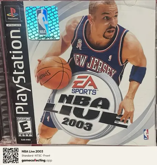 NBA Live 2003 PlayStation, NTSC box front