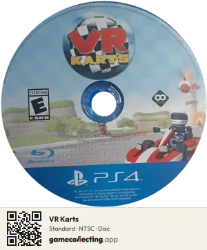 VR Karts PlayStation 4, NTSC disc