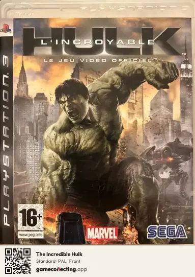 The Incredible Hulk PlayStation 3, PAL box front