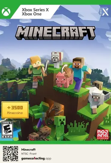 Minecraft Xbox Series X, NTSC box front