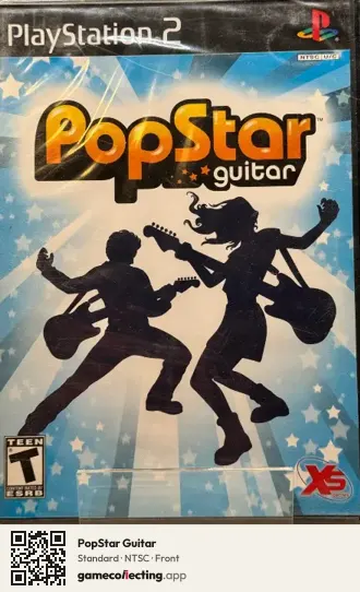 PopStar Guitar PlayStation 2, NTSC box front