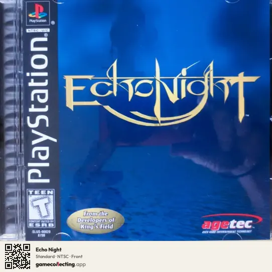 Echo Night PlayStation, NTSC box front