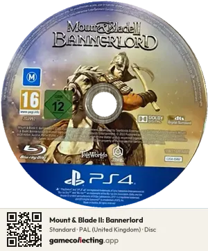 Mount & Blade II: Bannerlord PlayStation 4, PAL disc