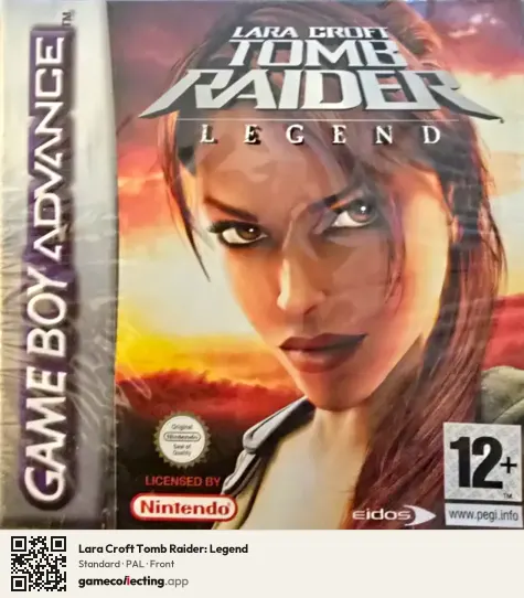 Lara Croft Tomb Raider: Legend Game Boy Advance, PAL box front