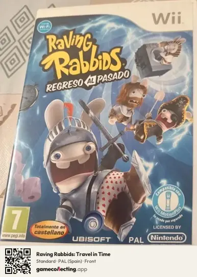 Raving Rabbids: Travel in Time Nintendo Wii, Spain box front