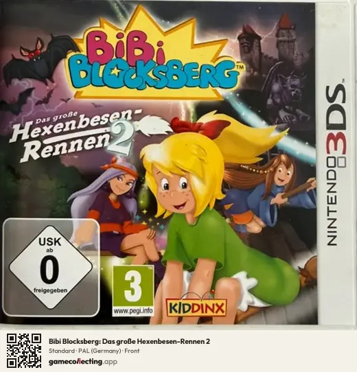 Bibi Blocksberg: Das große Hexenbesen-Rennen 2 Nintendo 3DS, Germany box front