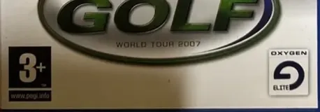 ProStroke Golf: World Tour 2007, the PEGI square on its front